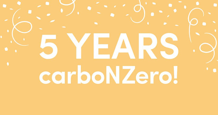 Celebrating 5 years of being carboNZero!