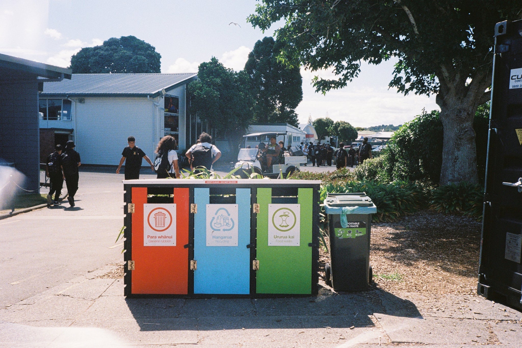 Bin stations at Manurewa High School