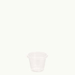 Ecoware bioplastic white logo clear EcoCup.