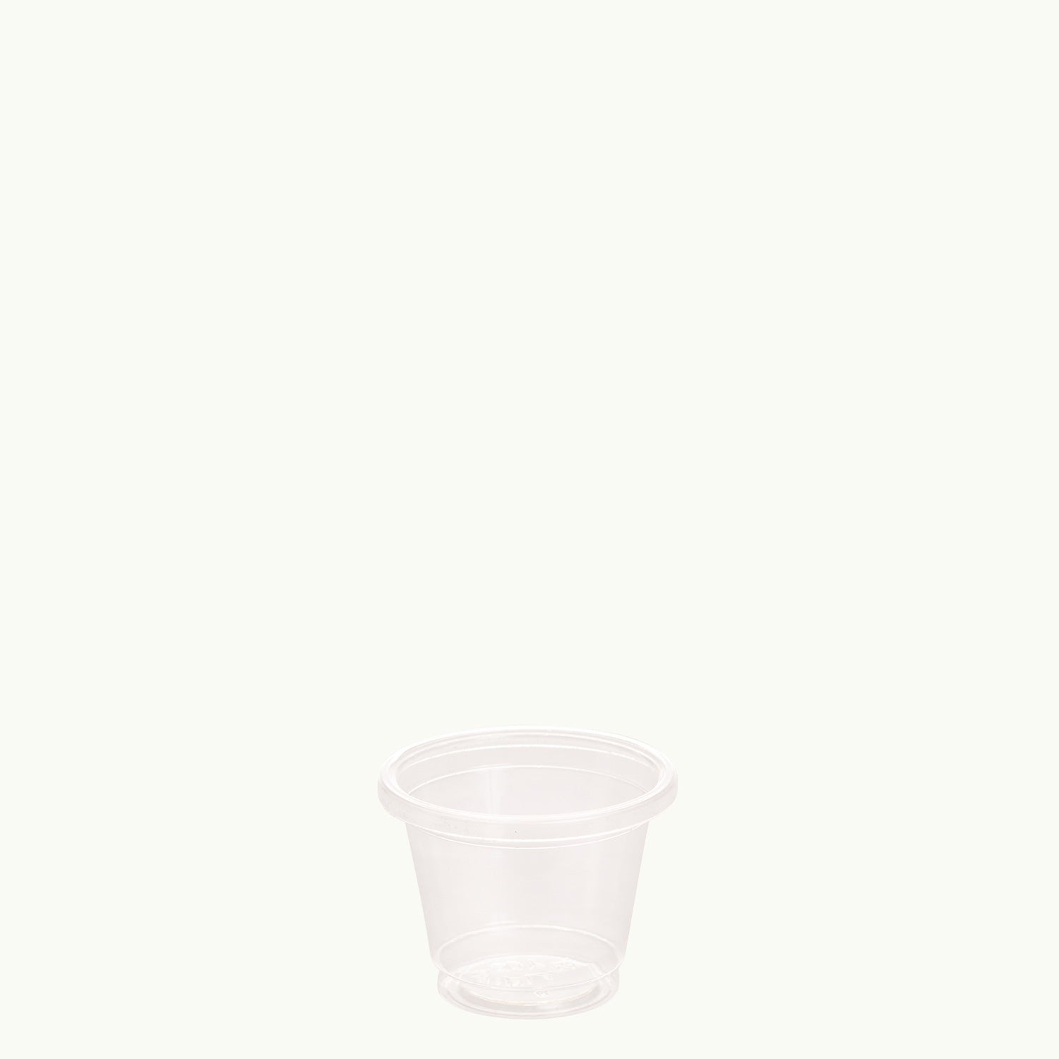 Ecoware bioplastic white logo clear EcoCup.