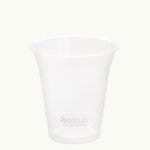 Ecoware bioplastic white logo clear EcoCup.